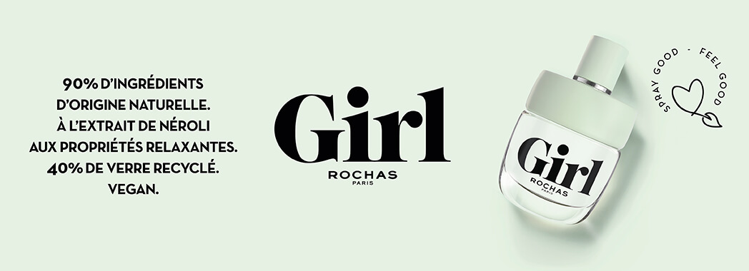 Bannière Catégorie Parfum Femme 1 Girl ROCHAS sur Parfumerie Burdin